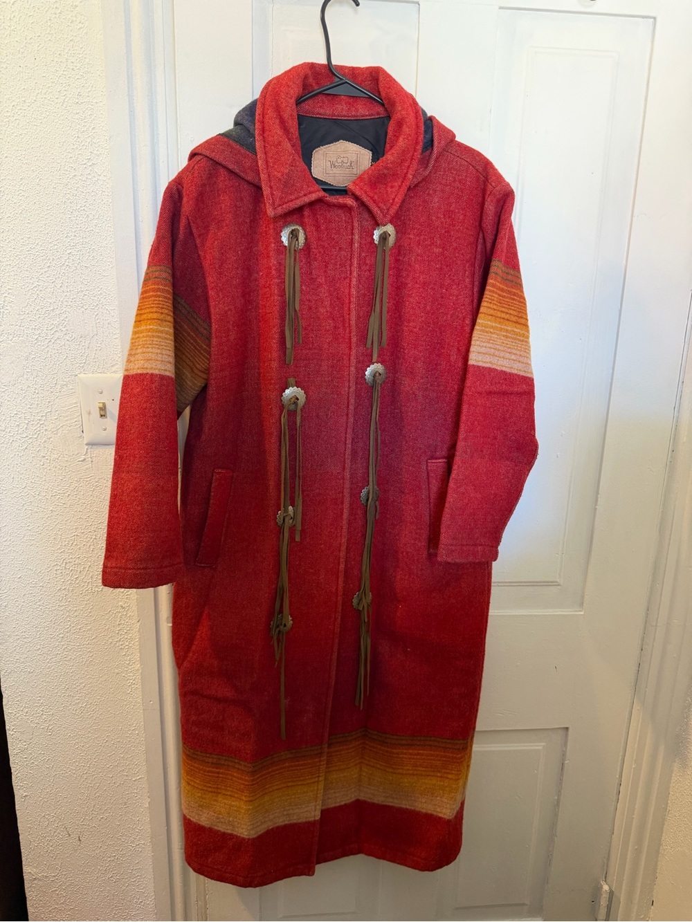 Vintage 80s Woolrich Southwestern Aztec Blanket Jacket